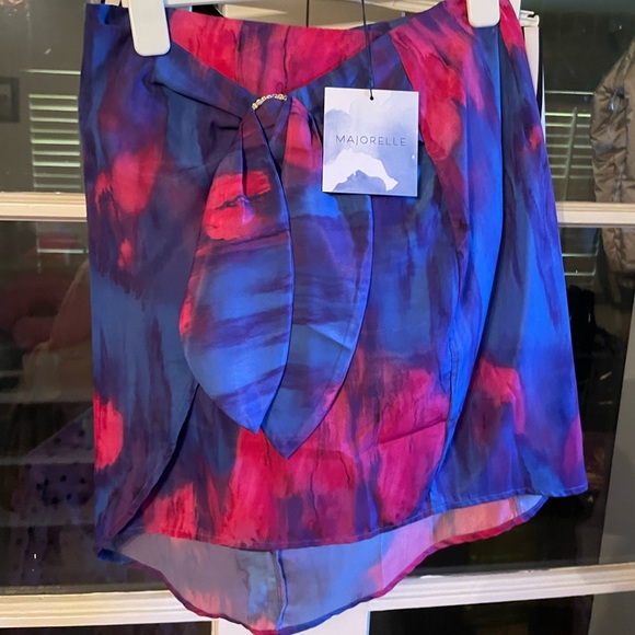 Majorelle Tie Dye Hoover Mini Skirt - Picture 2 of 5